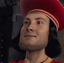 Lord Farquaad Smile Raised Eyebrow GIF