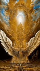 Lord Jesus Christ And Giant Angel Wings GIF