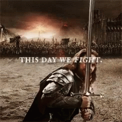 Lord Of The Rings Aragon Battle GIF