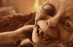 Lord Of The Rings Gollum Crackhead Face GIF