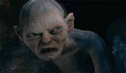 Lord Of The Rings Gollum Scream GIF