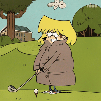 Lori From The Loud House Swinging Golf Club GIF