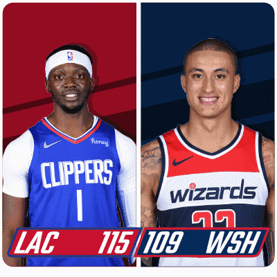 Los Angeles Clippers (115) Vs. Washington Wizards (109) Post Game GIF