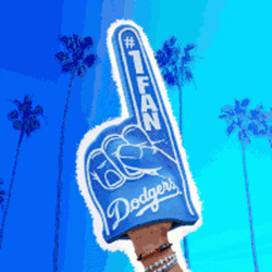 Los Angeles Dodgers Number One Fan GIF