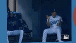 Los Angeles Dodgers Team Cheering GIF