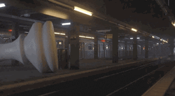 Los Angeles Eerie Train Tunnel  GIF
