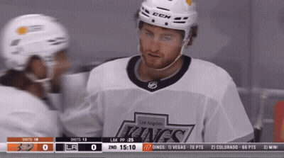 Los Angeles Kings Player Talking To Another GIF