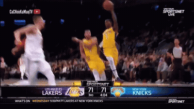 Los Angeles Lakers Playing New York Knicks GIF
