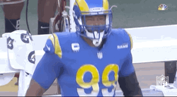 Los Angeles Rams Football Player Warming Up GIF