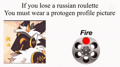 Lose Russian Roulette Wear Protogen Profile Picture GIF