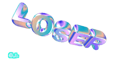 Loser Animated Text Sticker
