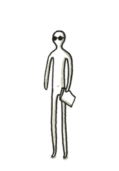 Lost Drawing Man Looking At Map GIF