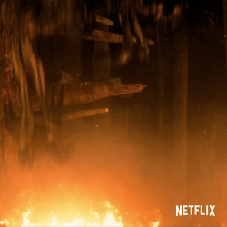 Lost In Space Robot Vs Alien Intense Fight GIF