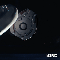 Lost In Space Spaceship Evading Blastwave GIF