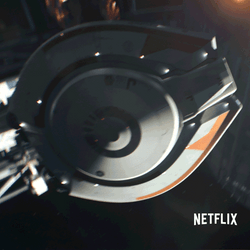 Lost In Space Spaceship Flying Out GIF