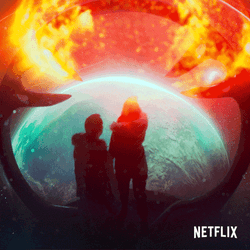 Lost In Space Travelling Into Time Portal GIF