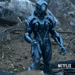 Lost In Space Will Robinson Stopping Robot GIF