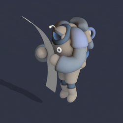 Lost Robot Looking On Direction GIF