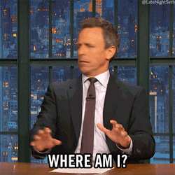 Lost Seth Meyers Where Am I GIF