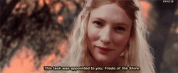 Lotr Lady Galadriel Helping Hands GIF