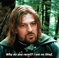 Lotr Sean Bean I Am No Thief GIF