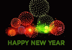 Lots Of New Year Fireworks GIF
