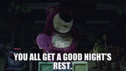 Lotso Greeting Good Night GIF