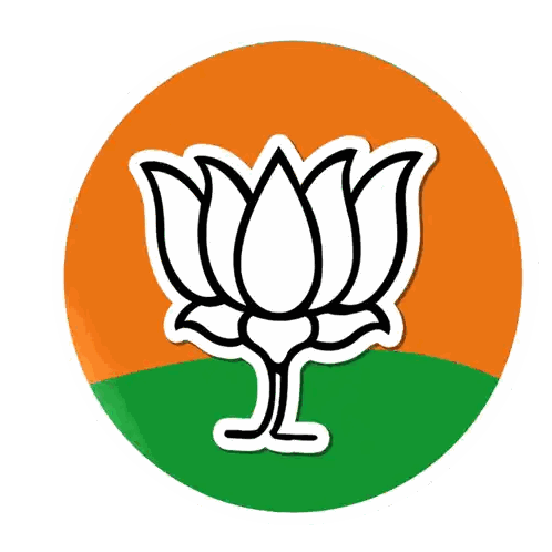 Lotus Flower Sticker In Circle Sticker