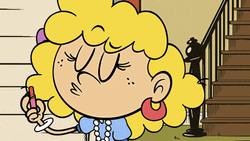 Loud House Mom Putting Lipstick GIF