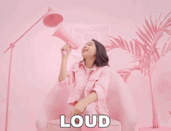 Loud Noises Pink Zara Leola  GIF