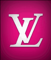 Louis Vuitton Pink Fashion Logo