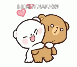 Lovable Big Hug Couple GIF