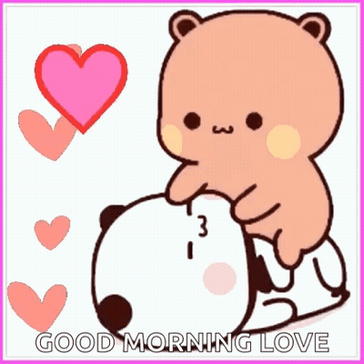 Love Bear Hugging Panda GIF