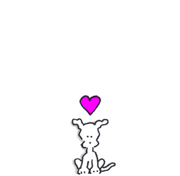 Love Chippy The Dog With Heart Above It GIF