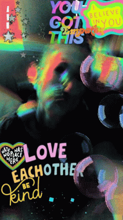 Love Each Other Be Kind Poster GIF