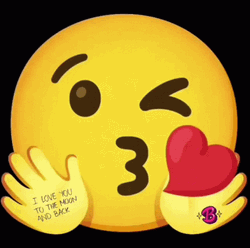 Love Emoji Cute Winking  GIF
