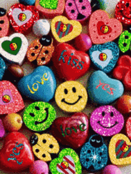 Love Emoji Glittery Emoticons GIF