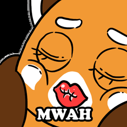 Love Emoji Mwah Winking  GIF