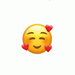 Love Emoji Roses Falling Down  GIF