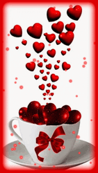 Love Emoji White Coffee Cup  GIF