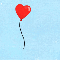 Love Heart Balloon GIF