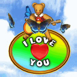 Love Heart Teddy GIF