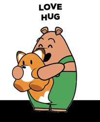 Love Hug Pants Bear GIF