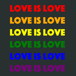 Love Is Love Blinking Text