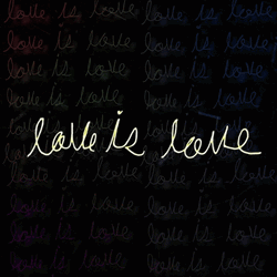 Love Is Love Cursive Text GIF