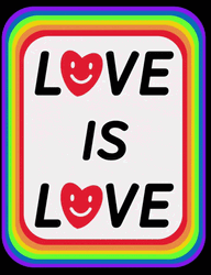 Love Is Love Neon Hearts