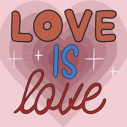 Love Is Love Pink Heart