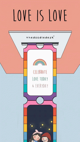 Love Is Love Poster Celebrate Love Today & Everyday GIF