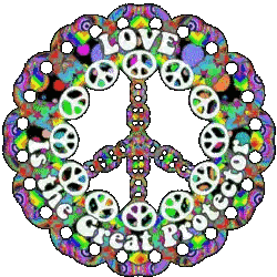 Love Is The Great Protector Peace Sign Sticker