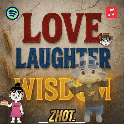 Love Laughter Wisdom Poster With Monkey GIF